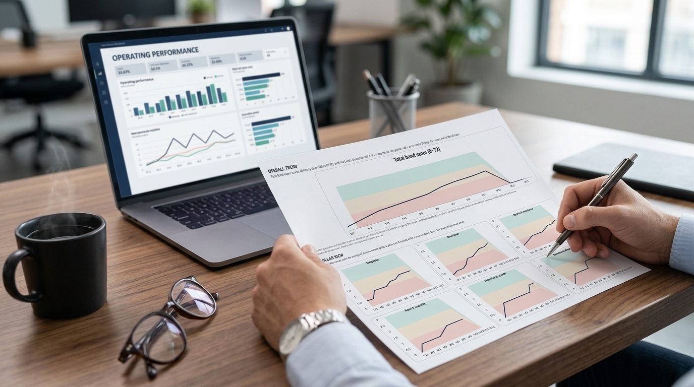 Customer service consulting for small business — an Operating Review walkthrough in progress